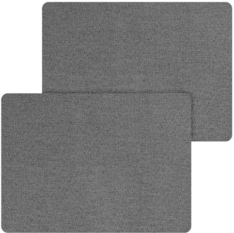 2 Stück Stoff Flicken Leinenstoff-Patch Selbstklebend Stoff Reparatur Patches 20 x 28 cm Reparaturflicken für Sofas Autositze Bürostuhl Vorhänge (Grau)