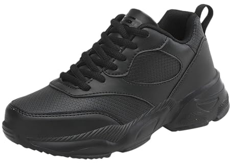 Generisch Dirndl Scarpe da corsa da donna, leggere, per il tempo libero, da donna, traspiranti, da jogging, da palestra, fitness, da donna, comode e larghe, O nero., 40 EU