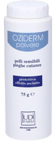 Oziderm Polvere Protettiva per Pelli Sensibili, Lenisce e Asciuga, Dermocompatibile, 75g