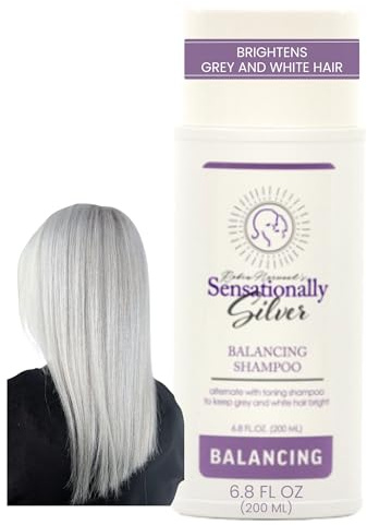 Sensationally Silver Balancing Shampoo for Grey Hair and White Hair for Women and Men – Prevents Over-toning While the Gentle Formula Maintains Softness and Shine, 6.8 oz.