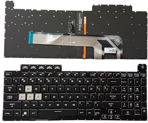 QFFOZSW For ASUS for TUF for Gaming 3BBKXTAJN00 F15 FX506 FX706 FX706L FA506 FA506H FA706 no pointer with backlight US Laptop Keyboard Laptop parts