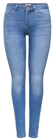 ONLY Women's Onlblush Life Mid Sk DNM Rea1099 Noos Jeans