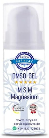 Leivys DMSO GEL - DMSO 99,9% Reinheit mit MSM und Magnesiumchlorid in HDPE mit Dosierpumpe, Dimethysulfoxid 99,9%