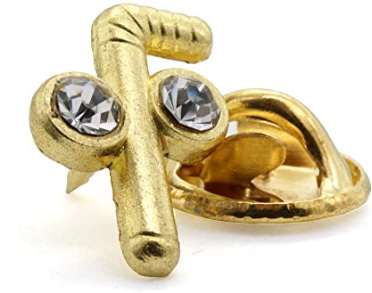 Victoria Regalia Gold Freimaurer Anstecknadel mit Strasssteinen