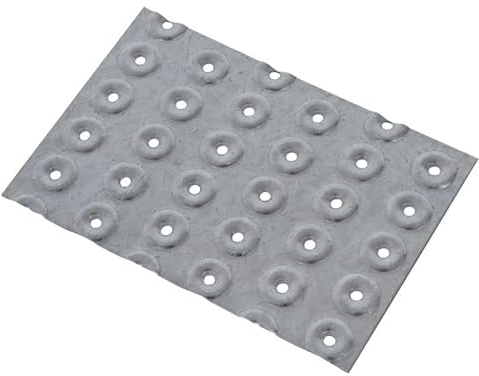 BPC Fixings Juego de 20 placas de uñas galvanizadas, 150 mm de largo x 50 mm de ancho