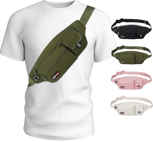 MAXTOP - Bolsa de plátano de Deporte para Hombre, Mujer, cinturón de Carrera, Soporte de teléfono para Yoga, Gimnasio, Viajes, Entrenamiento, Fitness, Ejercicio, Paseo del Perro, Regalo para
