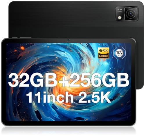T30 Ultra Android Tablet 11 Zoll, Helio G99 Octa Core, 32(12+20) GB RAM 256GB ROM (2TB TF), 2.5K IPS, 8580mAh Tablets PC, 2560x1600, 16+8MP, Widevine L1/4 Hi-Res-Zertifizierte Lautsprecher