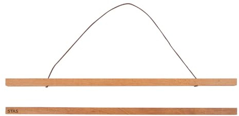 Posterleiste Posterschiene Poster 50 cm, Magnet Magnetische Holz Poster Aufhänger Halter Rahmen Leisten Bild Bilder Bilderleiste Bilderrahmen (21-100cm)