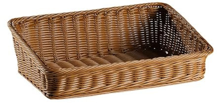 Cesto portaoggetti intrecciato a mano - Vassoio portaoggetti in rattan cestini in vimini, pane, frutta, cibo, colazione, espositore, artigianato, per domestica, l'ufficio, la decorazione