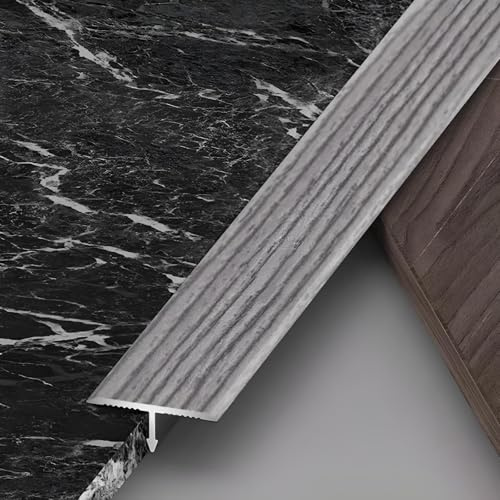 Raouoae Lot De 3 Profilés De Transition En T De 90cm Pour Seuil De Porte - Idéal Pour Une Transition Fluide Entre Sol Stratifié, Bois Et Carrelage - Compatible Avec Tous Les Types De Sols, Facile À In