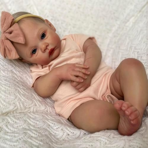 Hserial Reborn Babys 48cm vollsilikon Puppen lebensechte babypuppen mädchen