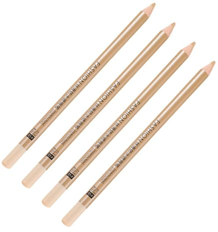 CLISPEED Lot de 4 Crayons Correcteurs Anti-imperfections 1 Ivoire, Haute Opacité, Facile à Appliquer, pour Femmes, Maquillage Quotidien, sans Effet Traces
