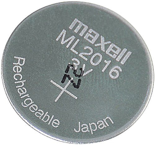 Maxell ml2016 Rechargeable Li-ION Pile Bouton, 3 V, 25 mAh