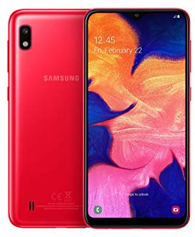 Samsung Galaxy A10 (Dual SIM), 32Go, 2Go de RAM, Rouge (Reconditionné)