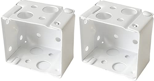 Cutelec Box Mounting Bracket 1set for 1-1/2 Blinds White Color Window Blinds Headrail Bracket