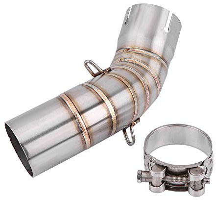 adattatore Tubo centrale di scarico per moto z900, tubo corto in acciaio inossidabile per moto 51 mm completo di silenziatore di scarico di collegamento del tubo centrale per