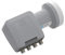 WISI Universal Quad-LNB OC 06 E in Lichtgrau mit 40mm Feeddurchmesser für bis zu 4 Teilnehmer