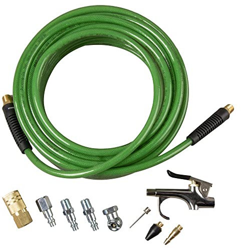 Metabo HPT Kit di accessori per compressore d'aria | Poly 15749M x 1/4 tubo dell'aria con accessori | Kit da 10 pezzi | 115749M