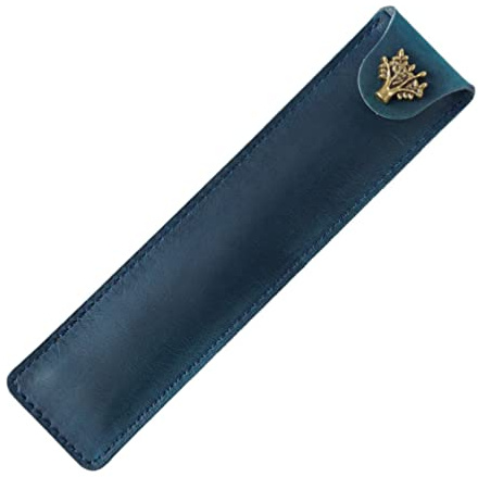 Operitacx Leder Stifteetui Klein 6.61X1.57X0.59In Vintage Federmäppchen Aus Echtleder Für Füllfederhalter Rollerball Kugelschreiber Büro Und Schule