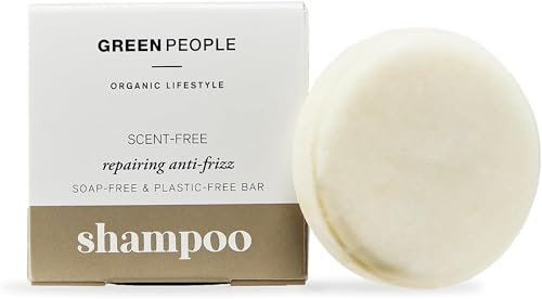 Green People Festes Shampoo, Duftfrei, 50g | Für empfindliche Kopfhaut, Sanftes festes Shampoo, Pflegende pflanzliche Wirkstoffe, Zero Waste und ideal für Reisen