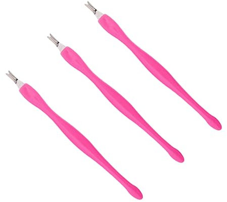 Nagelhautgabel, 3 Stück Cuticle Trimmer, Cuticle Pusher, Edelstahl Dead Skin Gabel, für Frauen Mädchen Maniküre