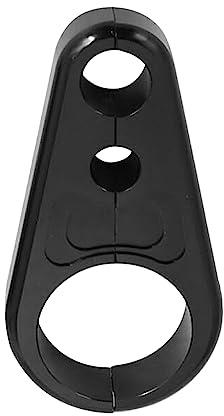 MASO Motorrad-UTV-ATV-Bremsleitungs-Kupplungskabel-Lenker-Rahmen-Klemmklemmen, Motorrad 25 mm/1 Zoll Lenker-Bremskupplungsrahmen-Drahtkabel, Gas-Ölrohr-Leitungsklemmen-Clip-Halterung, schwarz
