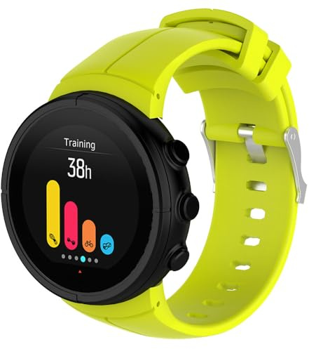 Yoktburu Armband für Suunto Spartan Ultra, Einstellbar Weich Silikon Armbänder Sport Ersatzarmband Kompatibel mit Suunto Spartan Ultra Smart Watch (grün)