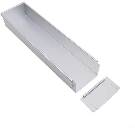 Lioaeust Molde reutilizable para hornear, molde para hornear pan, molde rectangular de aleación de aluminio para preparar y servir frutas y verduras