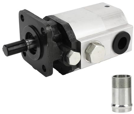 ViaGasaFamido Kit Pompa Spaccalegna 13GPM Pompa Spaccalegna a 2 Stadi 3000PSI 1/2in NPT 3600RPM Tronco Idraulico in Alluminio a Risparmio Energetico per Montaggio di Piccoli Motori Fai Te
