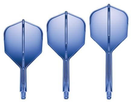 GOAT - Air No6 Flights, 3 Kunststoff Dart Flights mit Schaft, Dart Zubehör | Rot, flexibles Kunststoff, Shaft-Länge Medium, Gesamtlänge 75mm, Flightform Standard 6