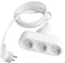 KingYH Steckdosenleiste 3-Fach Steckdosenadapter mit Abnehmbar 1.9m Kabel (250 V / 16 A)