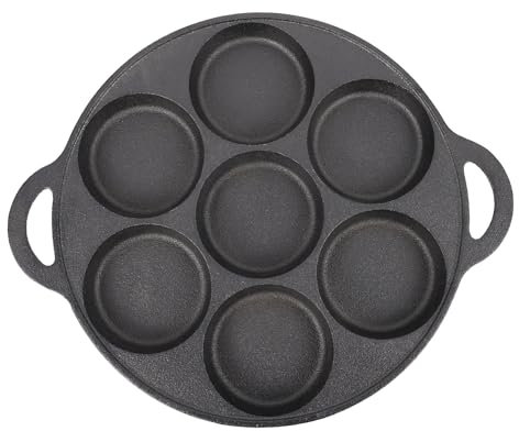 Alipis Sartén De Hierro Fundido Gruesa Para Freír Huevos Práctica Sartén Para Caracoles De Cocina Para Tortillas y Huevos Fritos