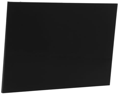 Ciieeo Plaque Acrylique Noire Miroir 100 x 150 Mm Feuille Acrylique 3,7 Mm Épaisseur Pour Bricolage Et Loisirs Créatifs Artisanale Opaque Support Décoratif Polyvalent