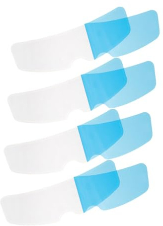 POPETPOP 4 pièces Film Buée et Pluie pour Casque Électrique Insert Étanche et Résistant Buée Protection Visiére pour Toutes Saisons Lot de Couleur