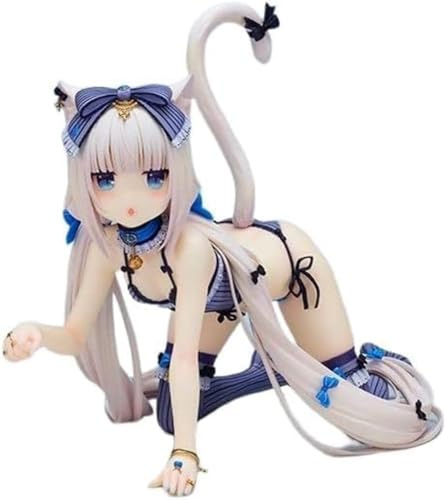 NFsgVCGJ Anime-Figur – Vanille/Chocola Liegende DownAction-Figuren, Anime-Sammlerstücke, Comic-Figur, Modell, Spielzeug/Dekoration (Größe: Vanille)