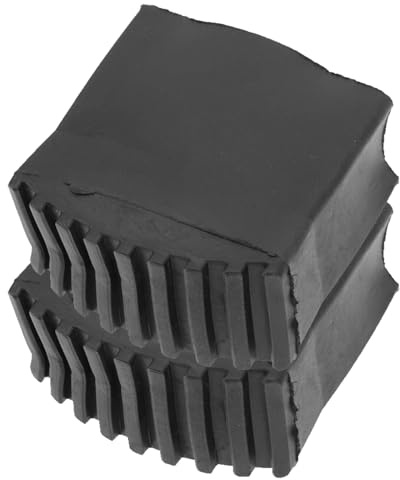 GLEAVI 2 Stück rutschfeste Leiterfußschutz Gummikappen 25X63cm Schwarz Korrosionsbeständig Stoßdämpfend Leiterzubehör für Mehr Stabilität und Bodenschutz
