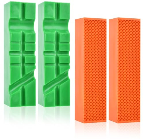 2-Pair Vise Jaw Pad Set, 4.5 Soft Jaws for Bench Vise, Magnetic Vice Jaw Covers Protectors with Multi-Groove & Waffle Surface for Clamping, Woodworking, Metal, Plastics(SIZE:4.5)