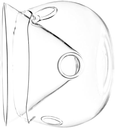 SUPVOX Bol en Verre Transparent 370 Ml à Double Paroi avec 3 Trous pour Glace Carbonique, Bol Décoratif pour Cocktail et Salade, Plat Multifonction pour Bar et Maison, Ustensile Original