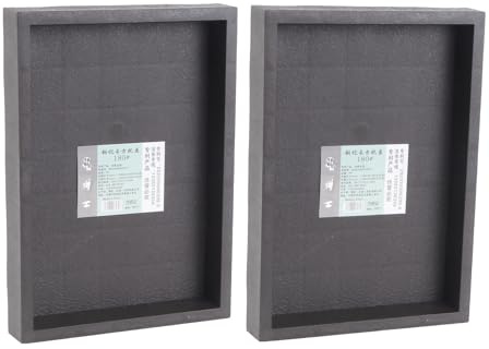 DOITOOL 2 Pièces sous-Plats Rectangulaires pour Pots de Fleurs en Résine, Fond Plat, Profondeur Renforcée, Évitent Fuite d'eau et Terre, pour Plantation Intérieure