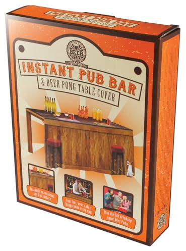 Beer Pong Tablecloth & Bar Cover – Transform Any Table into a Home Bar