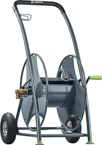 GEKA plus Schlauchwagen P80 (für Trinkwasser, Gestell pulverbeschichtetes Stahlrohr, Anschlüsse G1, Luftbereifung, Halterung für Geräte) 42.8503.9