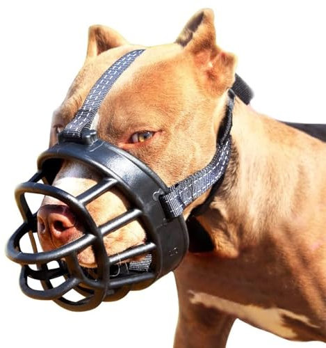 Hundemündung, weiche Korb-Silikonmaulkorb für Hunde, Verhinderung des Beißens Kauen und Bellen, Ermöglicht das Trinken und Keuchen(Size 5