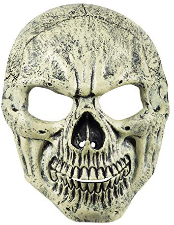 Boland - Maske Schädel | Gesichtsmaske für Horror Kostüm, Halloween, Karneval und Mottoparty, Zombie, Totenkopf