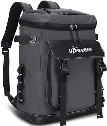 UPEELIFE Kühlrucksack 30L Groß Picknickrucksack Wasserdichte, Isolierte Kühltasche Thermo Rucksack Männer Frauen für Picknick/Wandern/Camping/Familie Outdoor/Strand