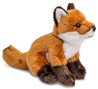Uni-Toys - Rotfuchs Welpe, sitzend - 16 cm (Höhe) - Plüsch-Fuchs - Plüschtier, Kuscheltier