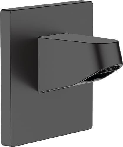 hansgrohe Pulsify S, conexión de pared para ducha fija Pulsify S 105 mm, negro mate