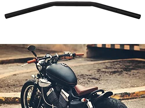 Motorcycle Drag Bars Handlebars 22mm 7/8 Universal For Bobber Cafe Racer Sportster Cruiser XL 883 1200 Custom Chopper Softail Dyna Street Bob Black