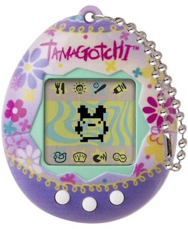 Bandai Tamagotchi Original Paradise Shell | Tamagotchi Original Cyber Pet 90s Adults and Kids Toy with Chain | Retro Virtual Pets are Great Boys and Girls Toys or Gifts for Ages 8+
