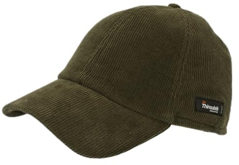 Riki Browns Cappello Baseball Uomo Invernale Velluto Verde, Paraorecchie, Interno in Pile, Regolabile con Coulisse, Taglia 58