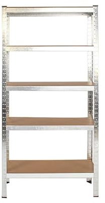 Panana Étagère de Rangement de Garage Charge Lourde à 5 Niveaux 175 kg par Étagère - Rayonnages Industrielles pour Charges Lourdes (Argent, 40X90X180CM)